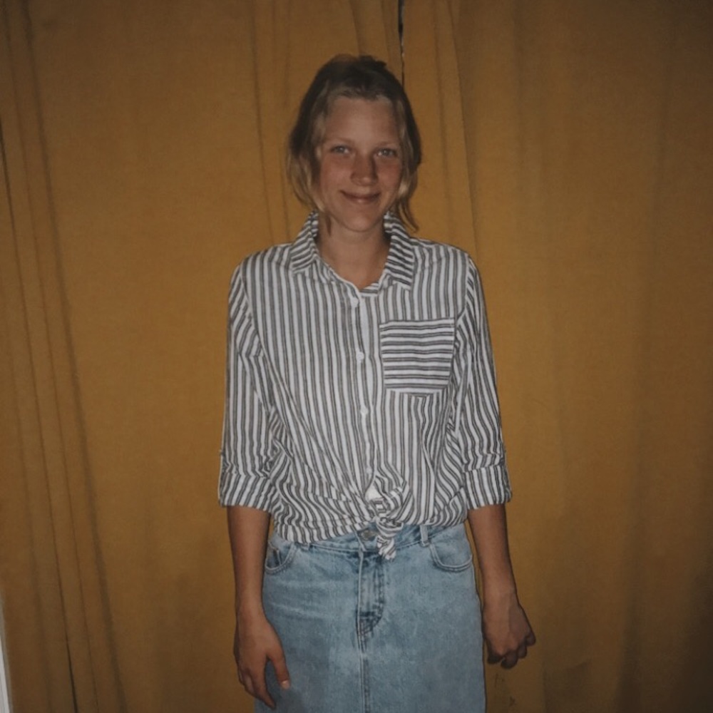 stripped dress shirt